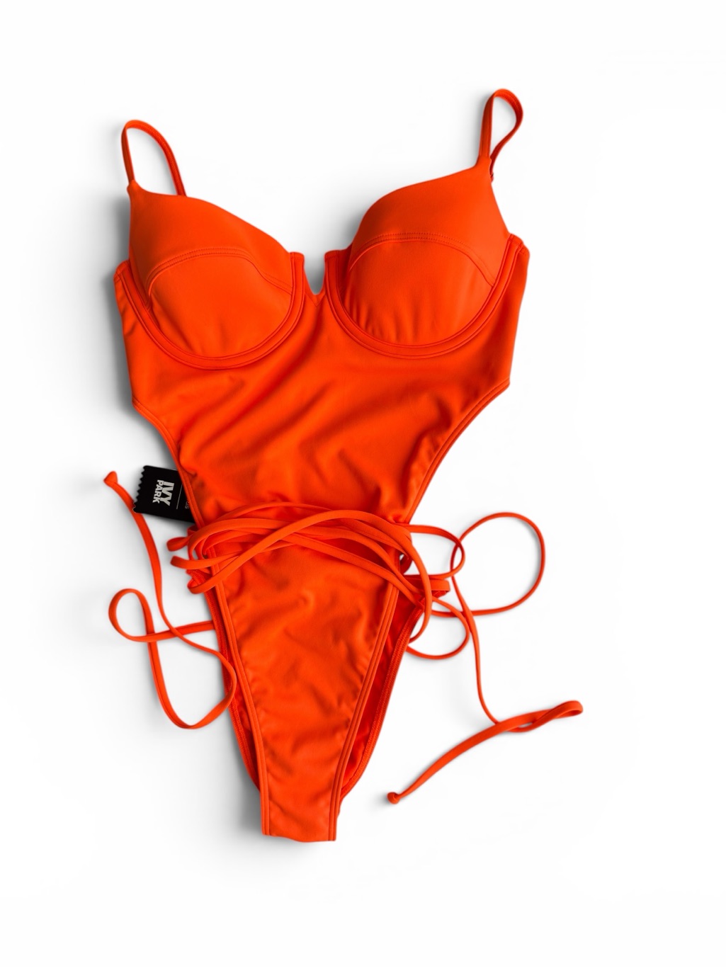 Nwt Adidas X Ivy Park Swim One Piece Swimsuit Solar Orange Size Xs